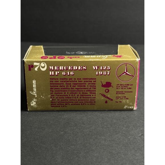 BRUMM Mercedes-Benz W125 HP 646 1937 , Scala 1/43 - Picture 3 of 6